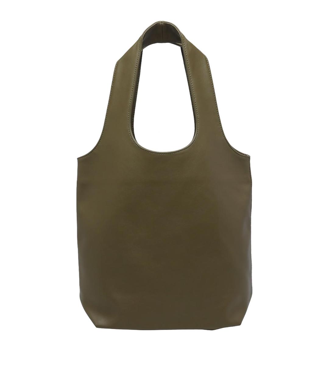 A.P.C. Зеленая сумка тоут из искусственной кожи, фото 3