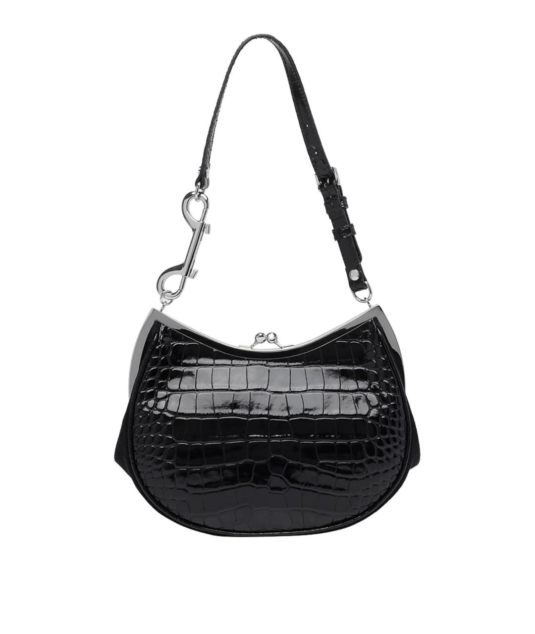VIVIENNE WESTWOOD Черный кожаный кошелек, фото 3