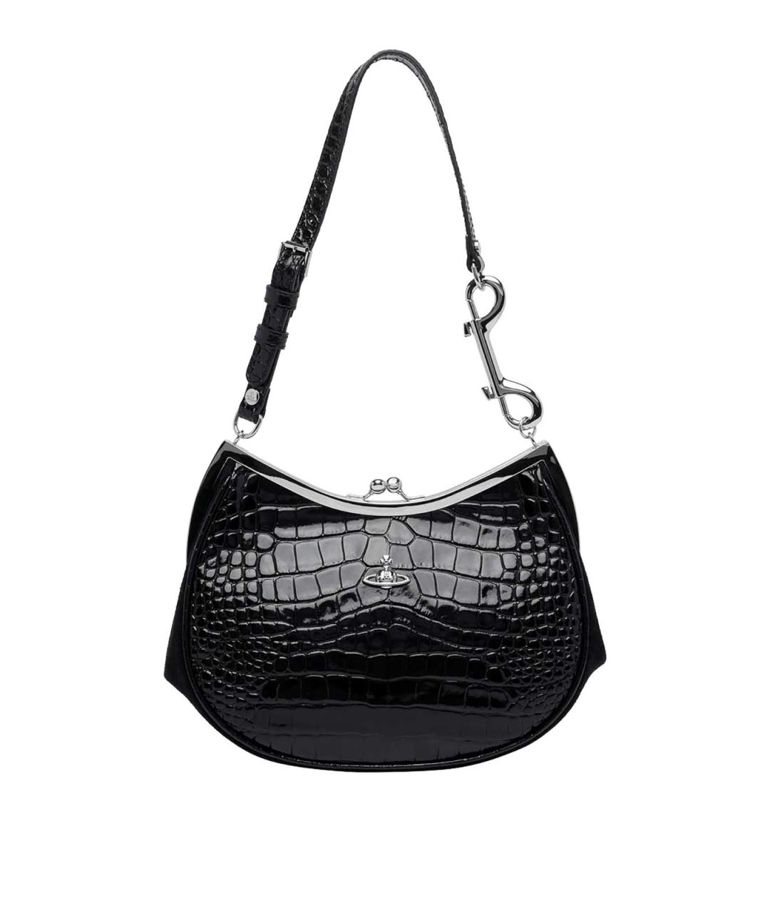 VIVIENNE WESTWOOD Черный кожаный кошелек, фото 1