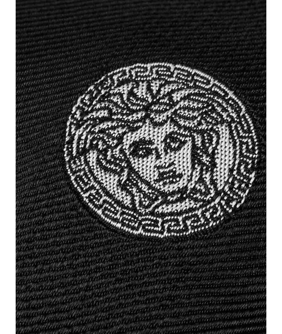 VERSACE Черный шелковый галстук, фото 2