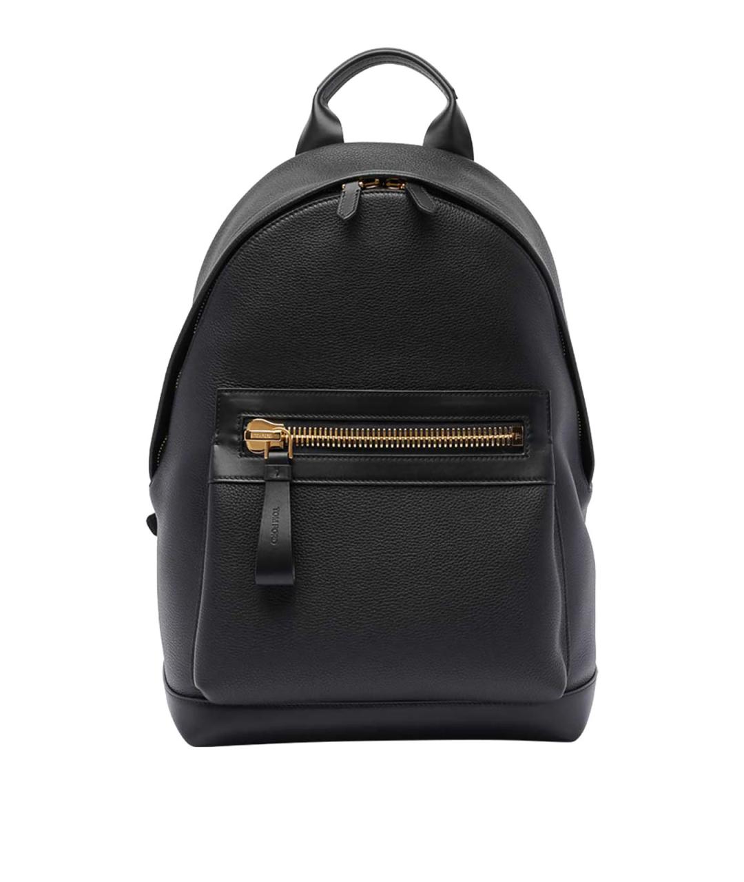 TOM FORD Черный кожаный рюкзак, фото 1