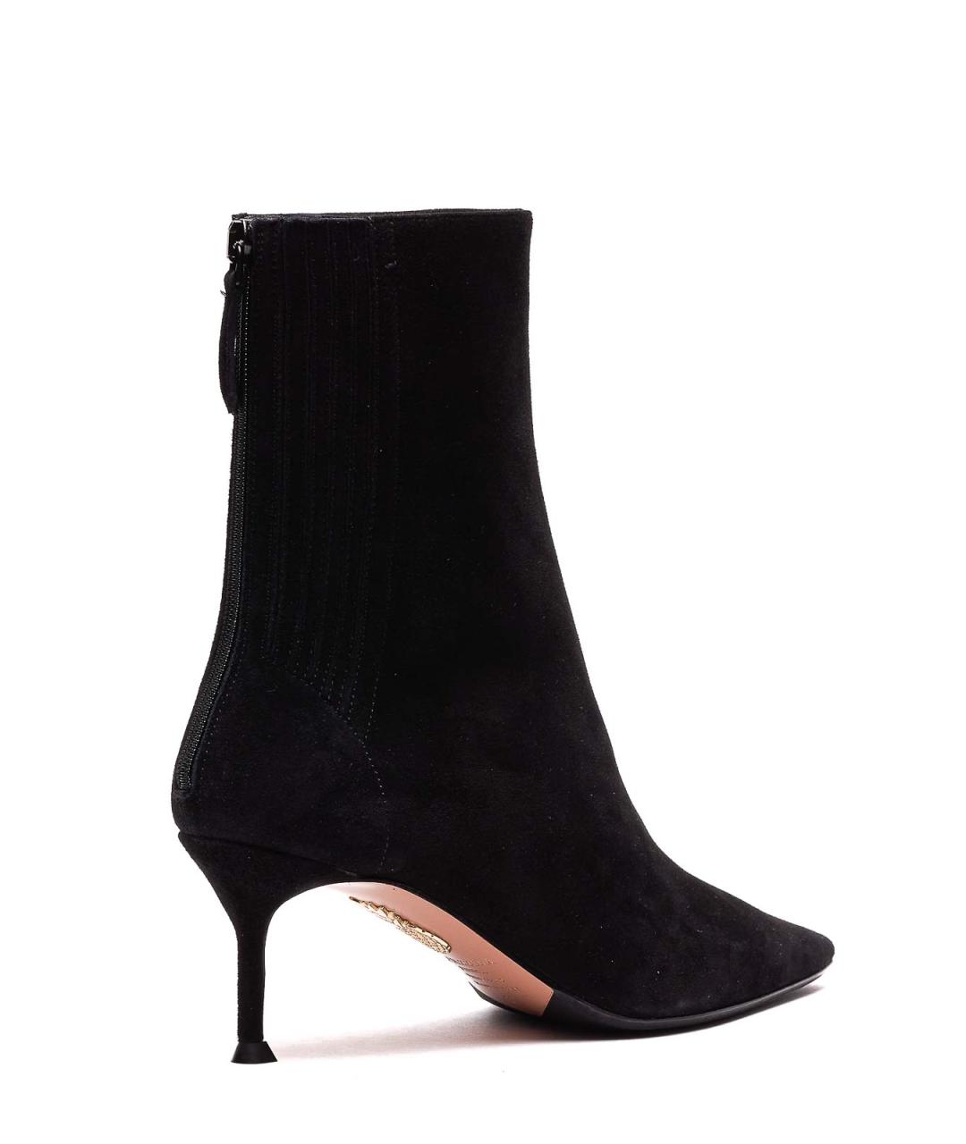 AQUAZZURA Черные замшевые сапоги, фото 2
