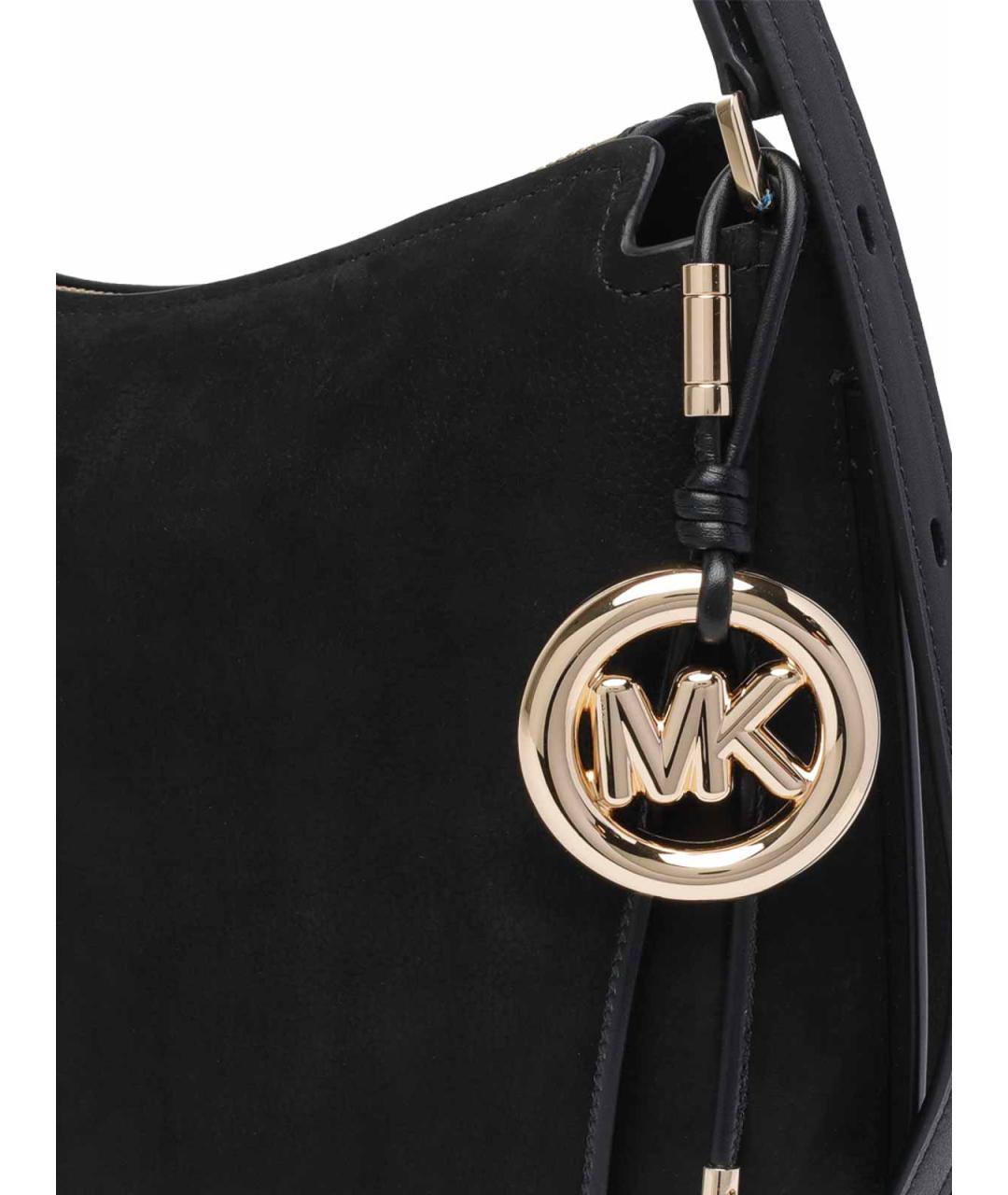 MICHAEL MICHAEL KORS Черная замшевая сумка через плечо, фото 4