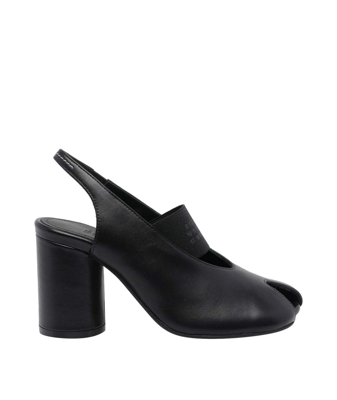 MM6 MAISON MARGIELA Черные кожаные туфли, фото 1