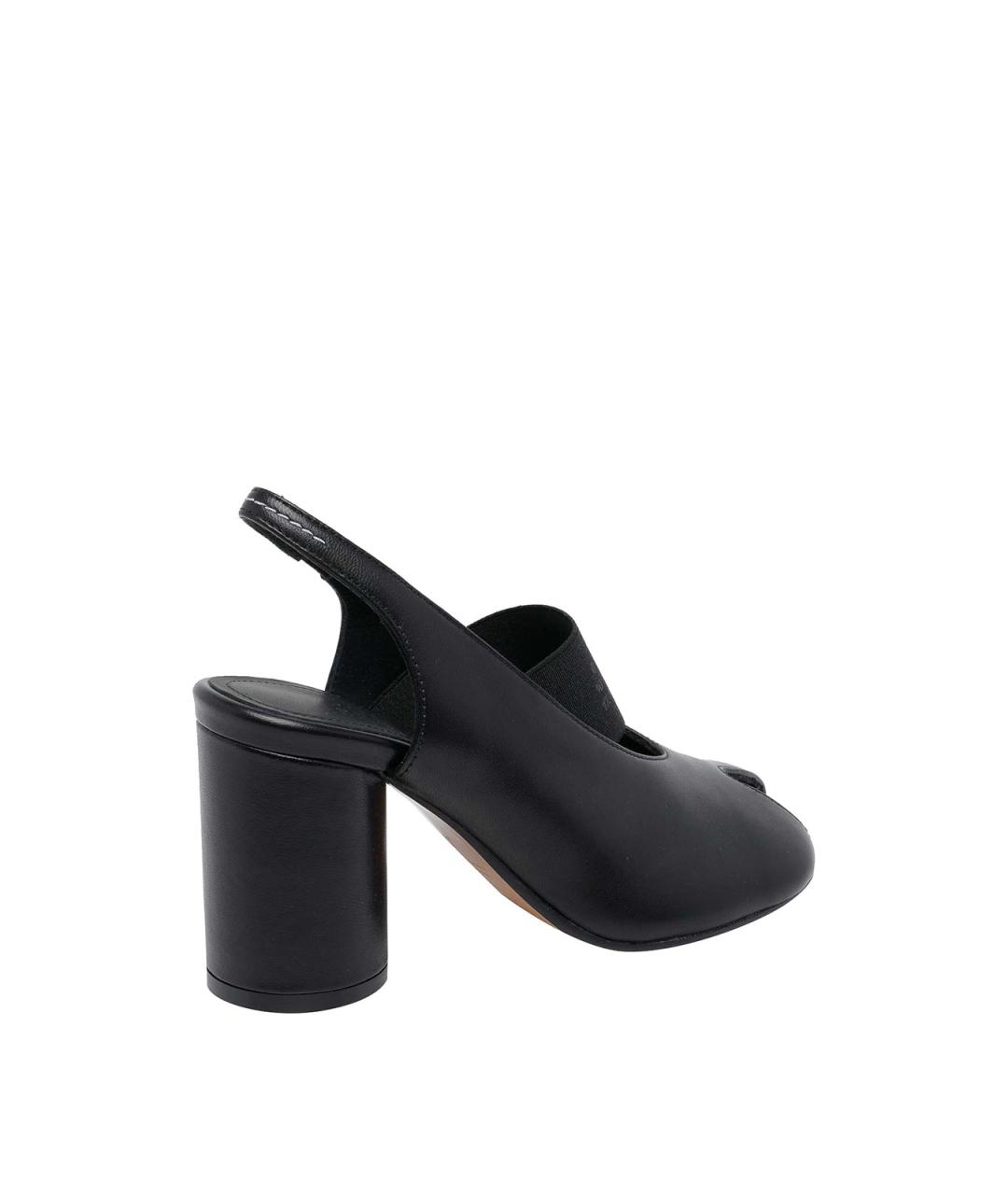 MM6 MAISON MARGIELA Черные кожаные туфли, фото 3
