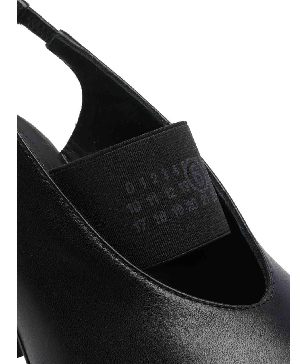 MM6 MAISON MARGIELA Черные кожаные туфли, фото 4