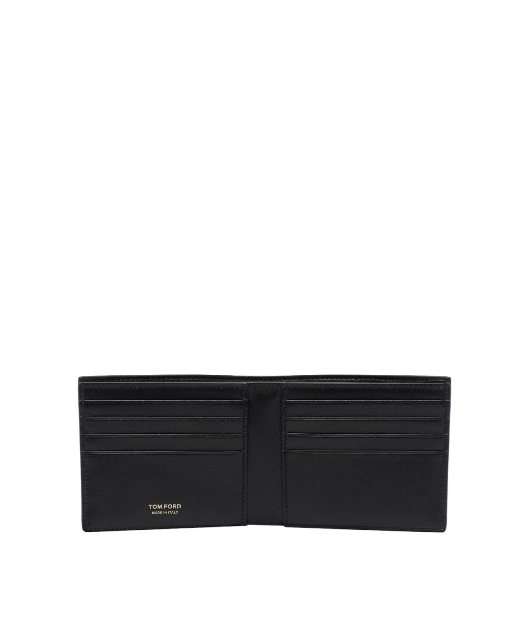 TOM FORD Черный кошелек из лакированной кожи, фото 2