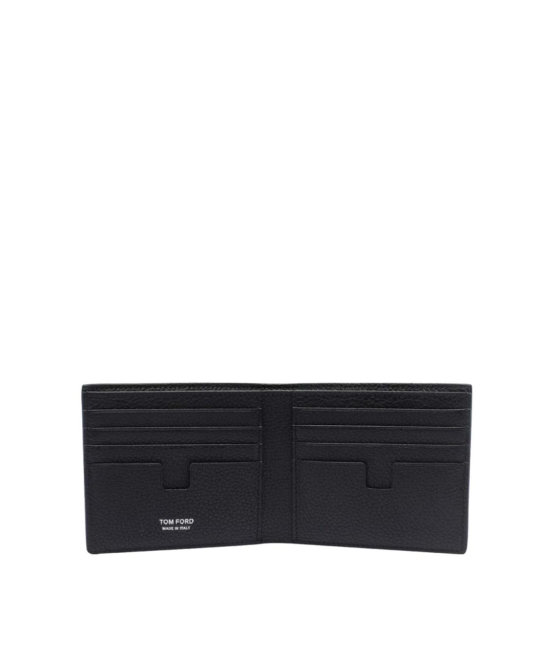 TOM FORD Черный кожаный кошелек, фото 2