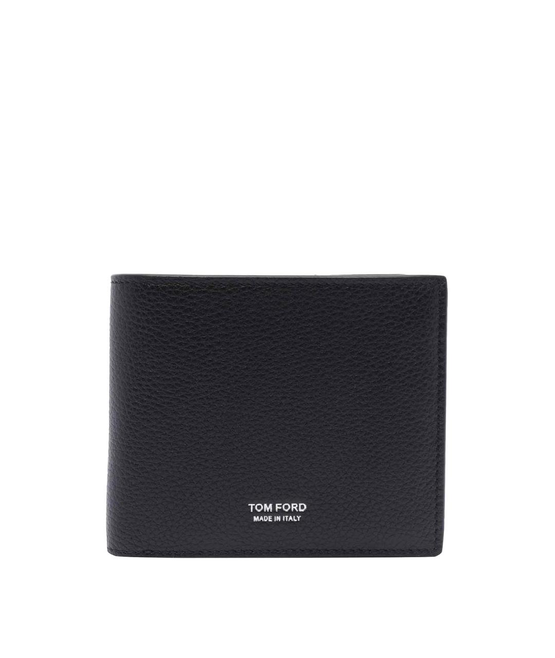 TOM FORD Черный кожаный кошелек, фото 1