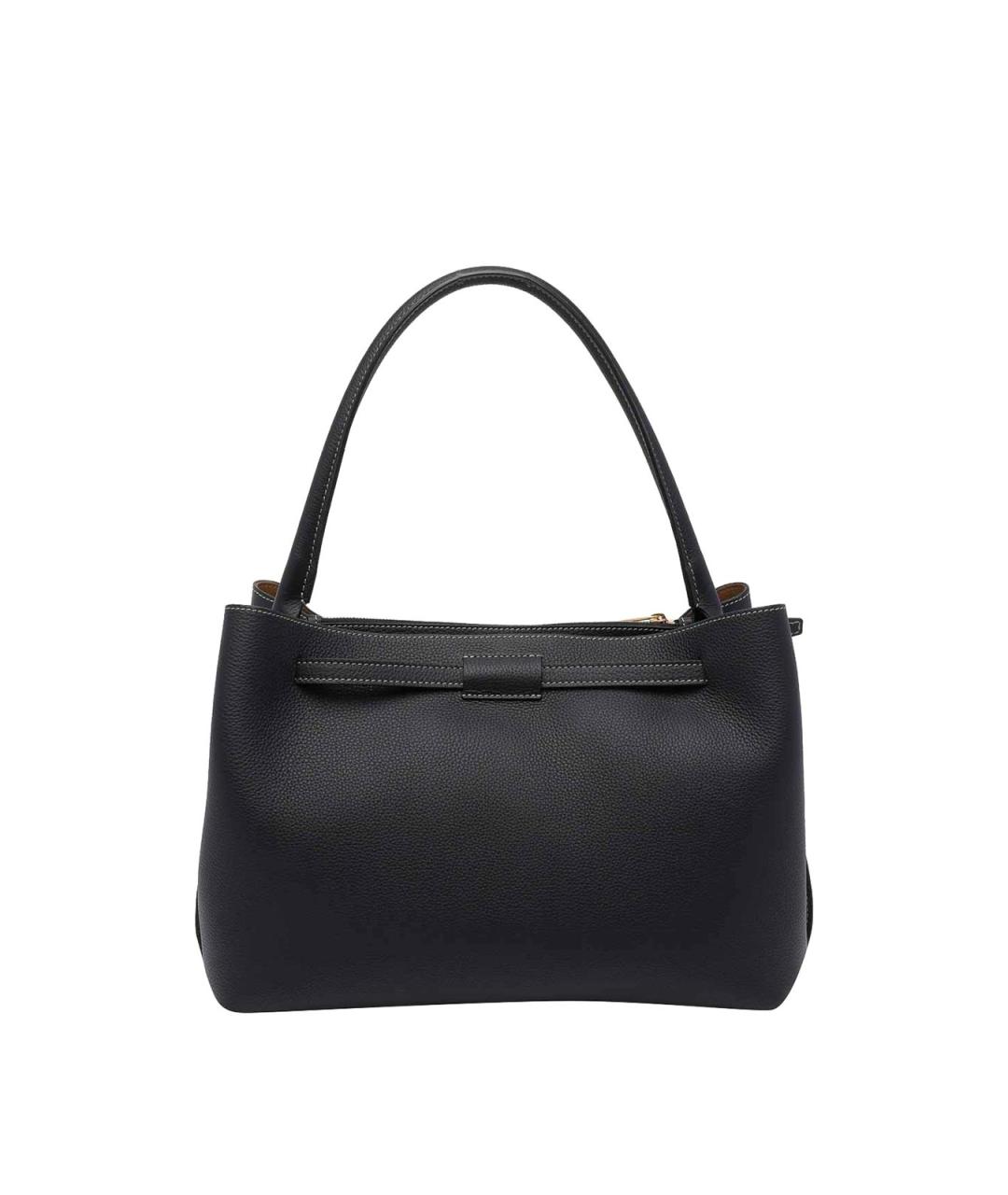 TOD'S Черная кожаная сумка тоут, фото 3