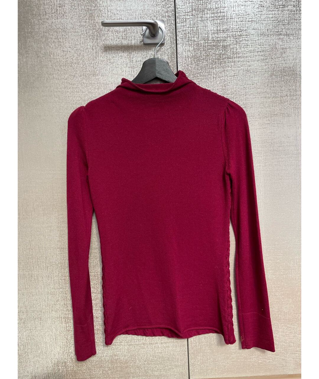 EMPORIO ARMANI Бордовый шерстяной джемпер / свитер, фото 2