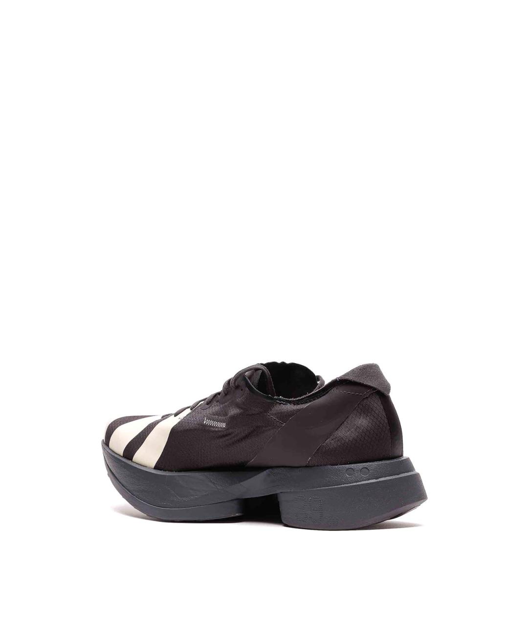 Y-3 Черные резиновые низкие кроссовки / кеды, фото 3