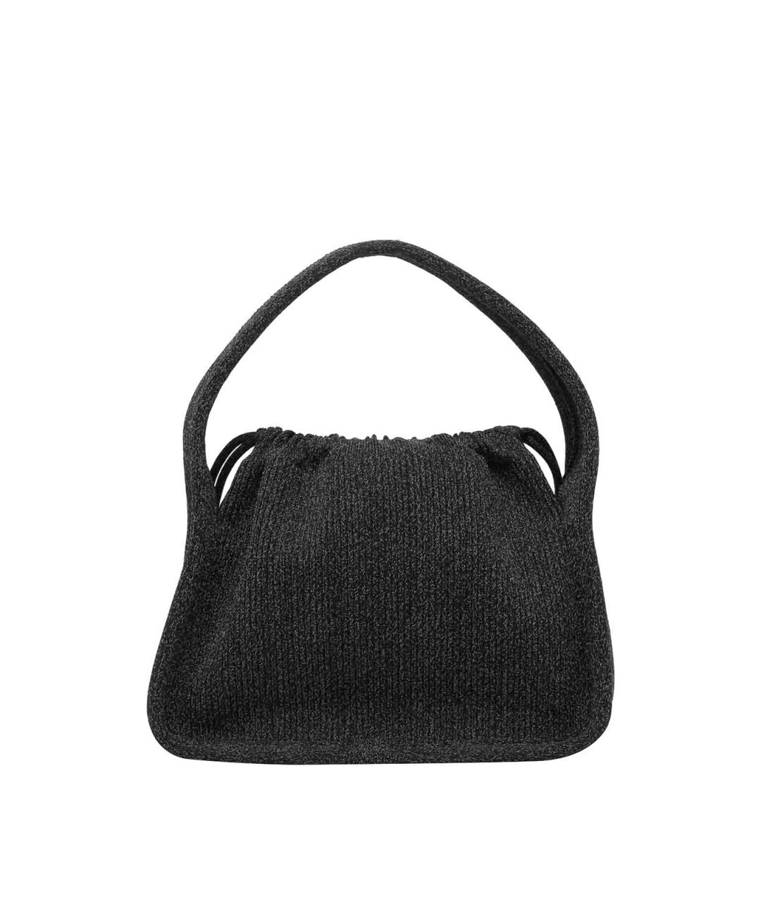 ALEXANDER WANG Черная кожаная сумка с короткими ручками, фото 3