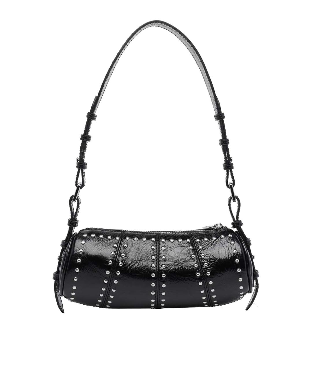 ZADIG & VOLTAIRE Черная кожаная сумка через плечо, фото 3