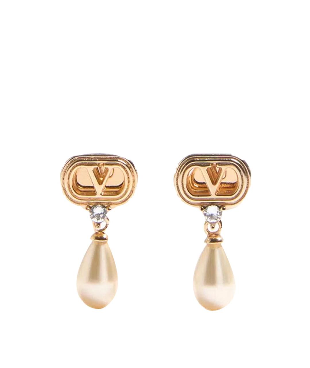VALENTINO Золотые жемчужные серьги, фото 1