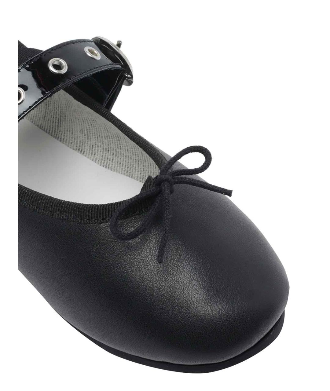 REPETTO Черные кожаные балетки, фото 4