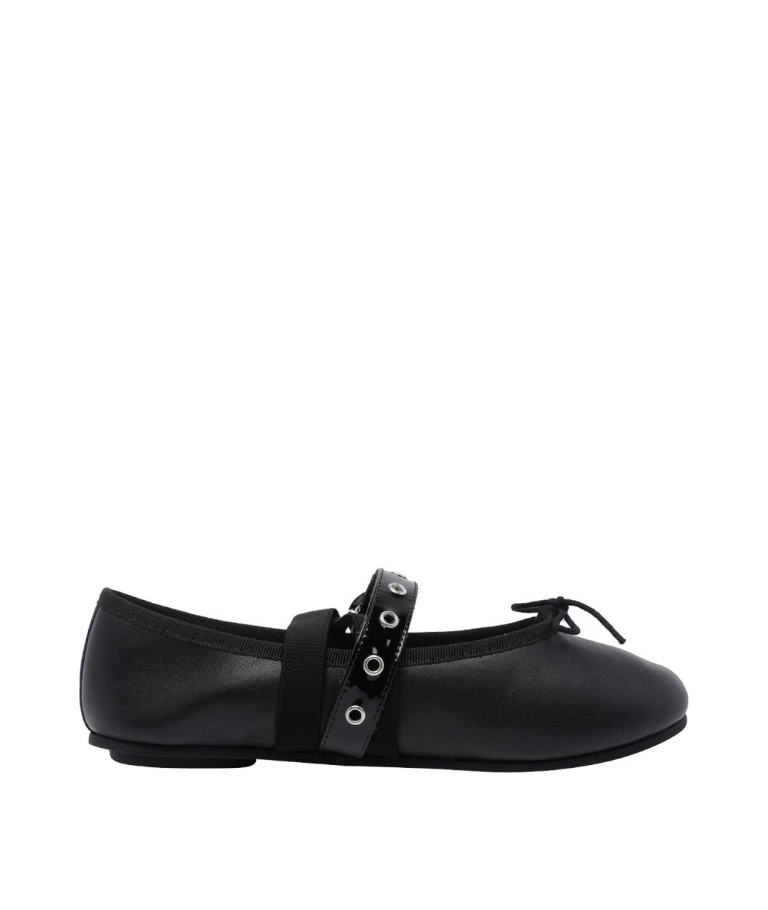 REPETTO Черные кожаные балетки, фото 1