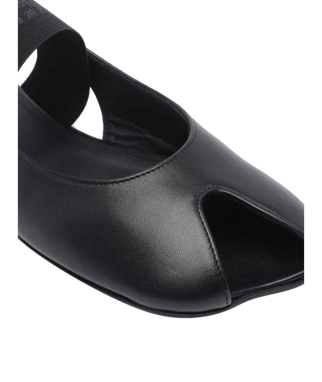 MM6 MAISON MARGIELA Черные кожаные балетки, фото 4