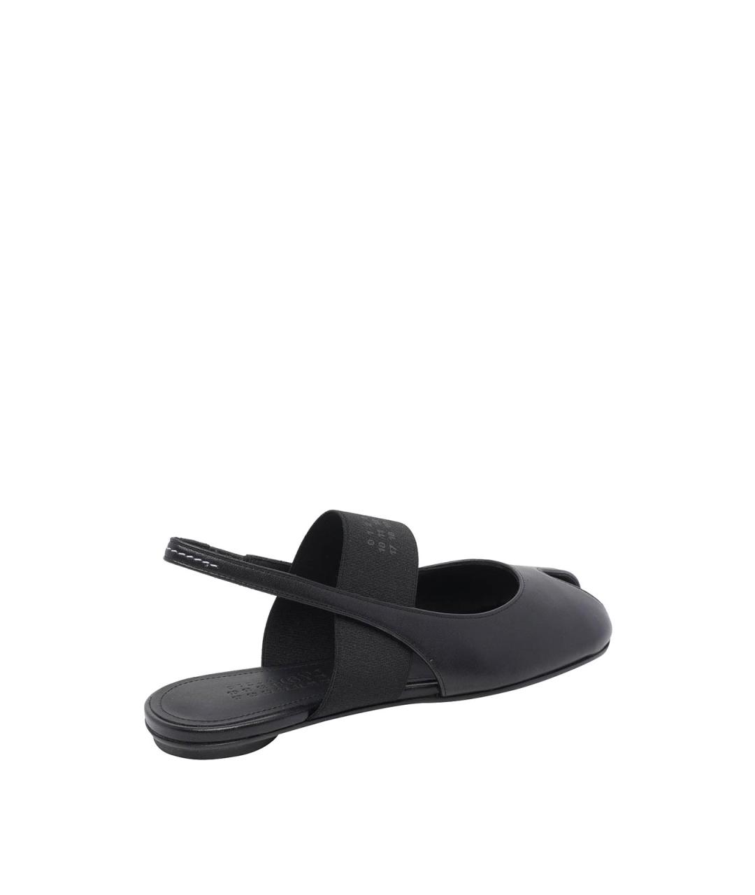 MM6 MAISON MARGIELA Черные кожаные балетки, фото 3