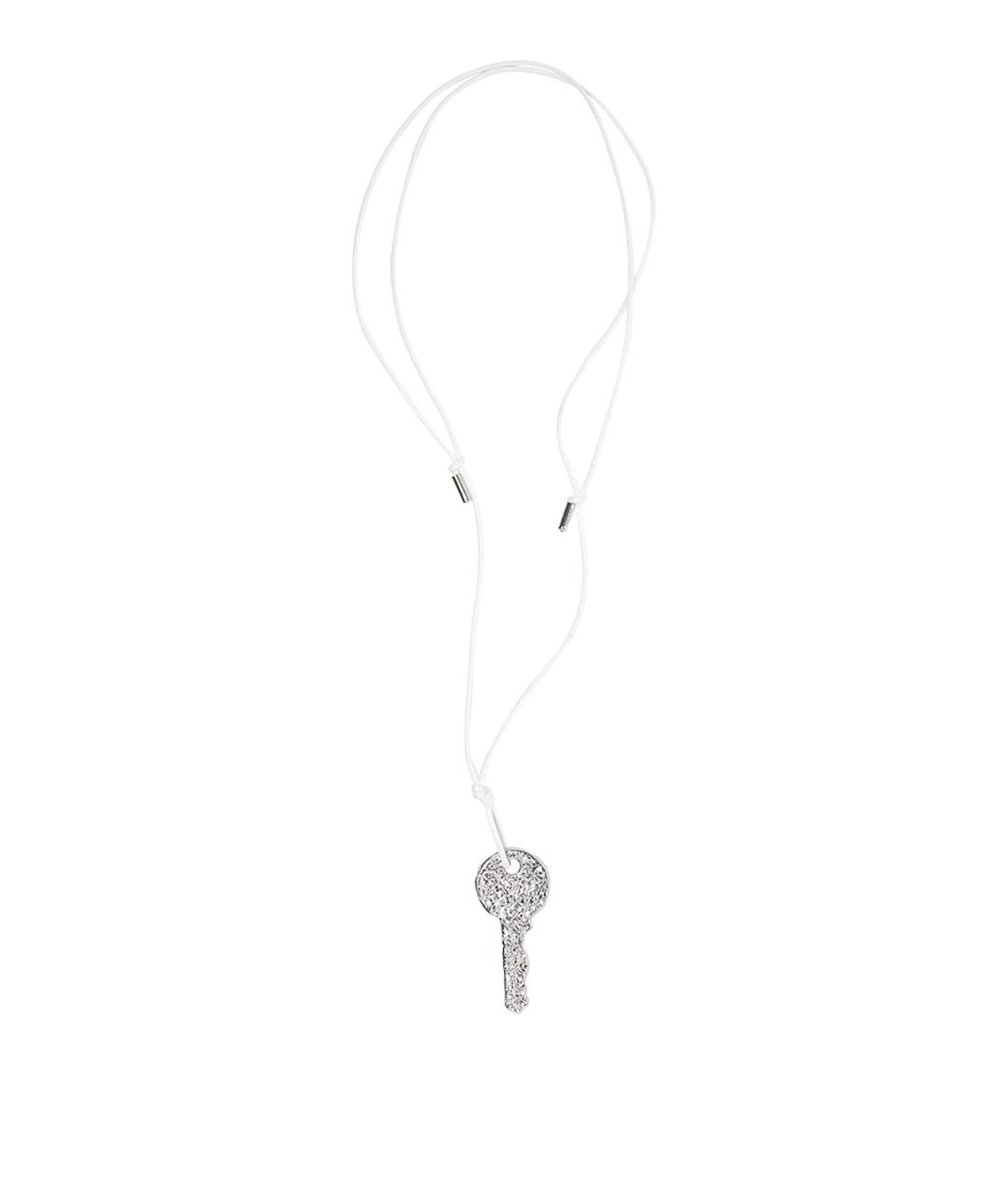 MM6 MAISON MARGIELA Серебряное металлическое колье, фото 1