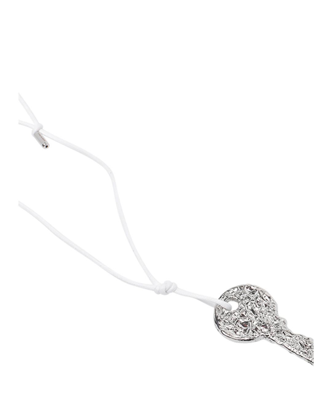 MM6 MAISON MARGIELA Серебряное металлическое колье, фото 2