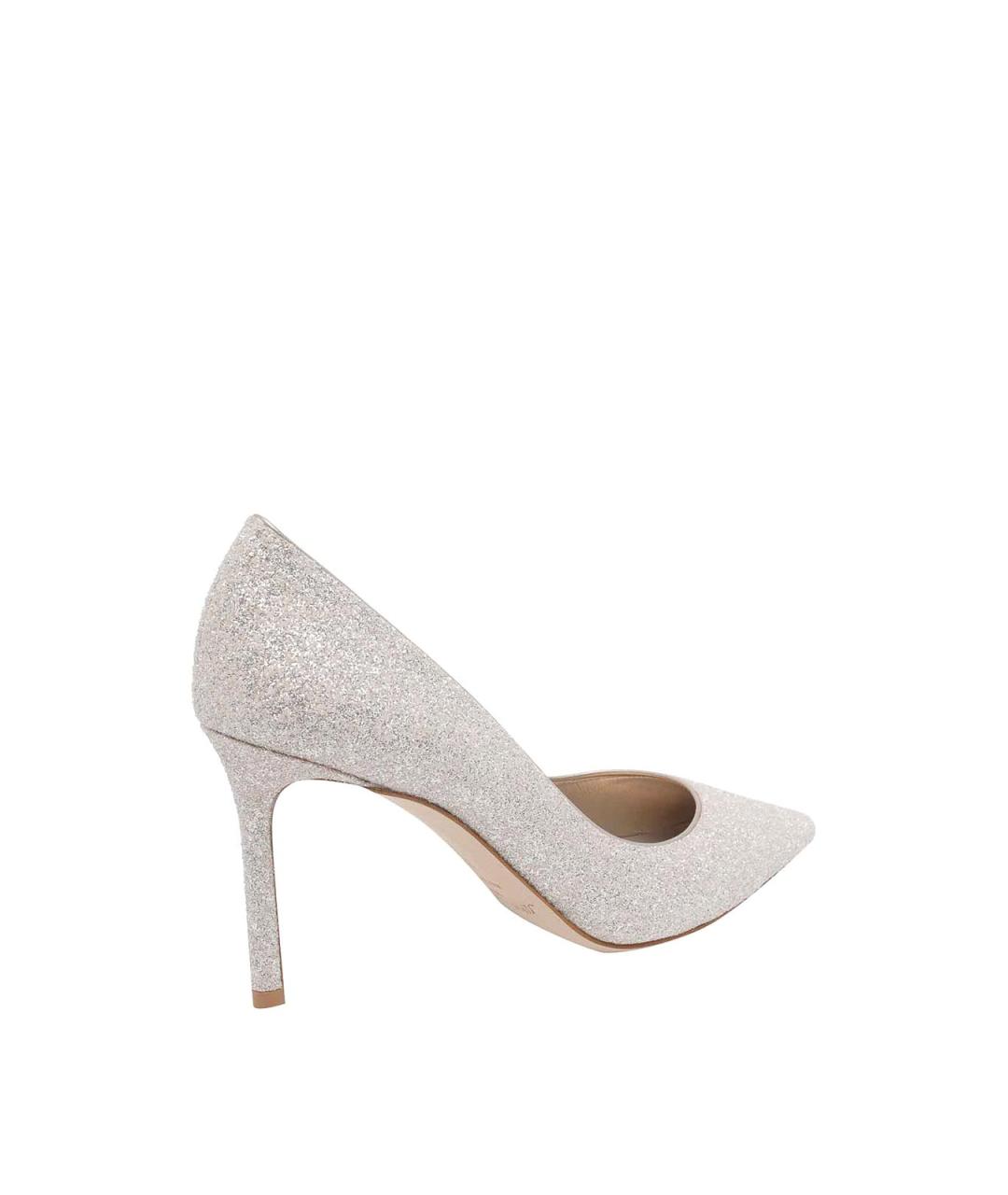 JIMMY CHOO Золотые кожаные туфли, фото 3