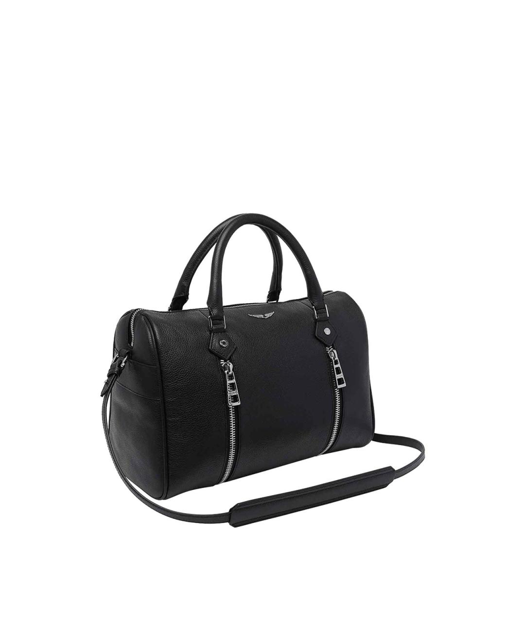 ZADIG & VOLTAIRE Черная кожаная сумка тоут, фото 2