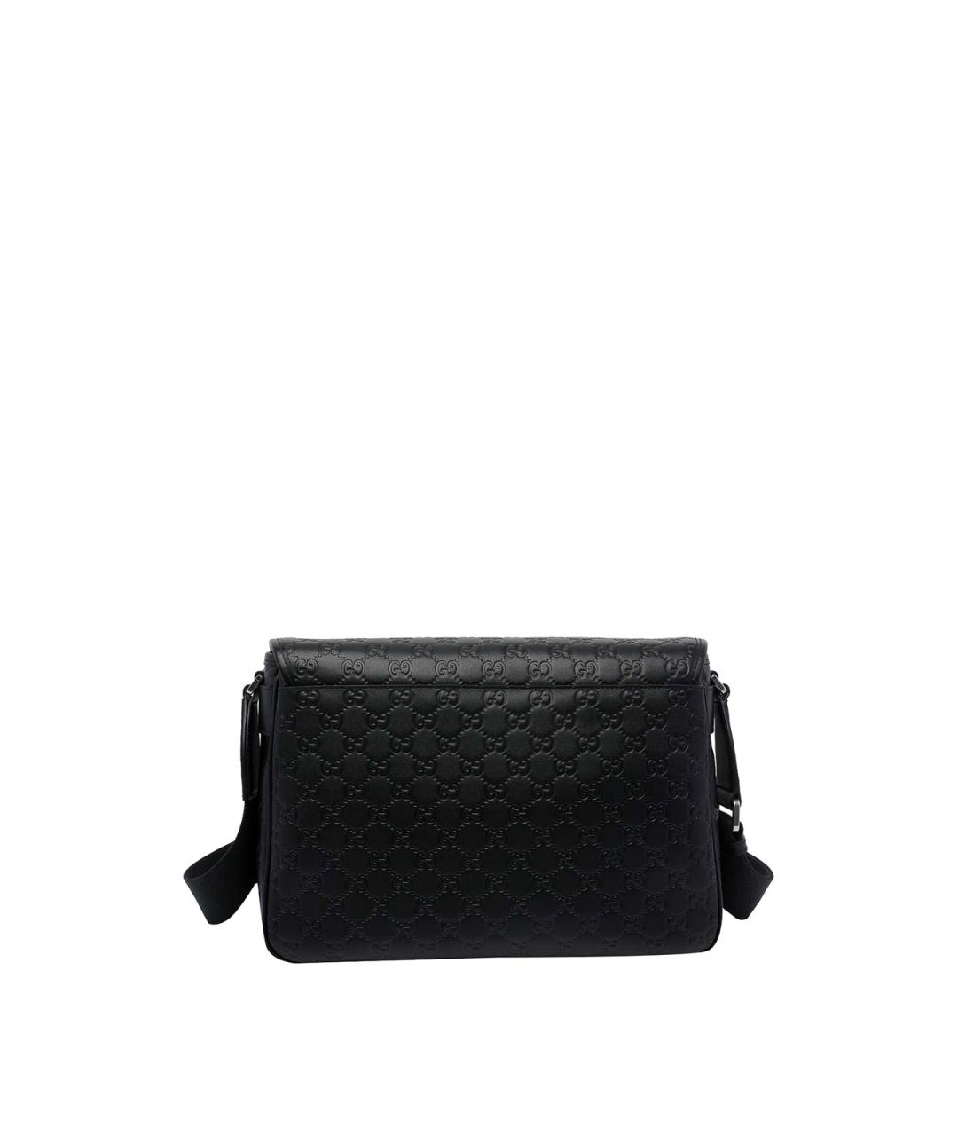 GUCCI Черная кожаная сумка на плечо, фото 3