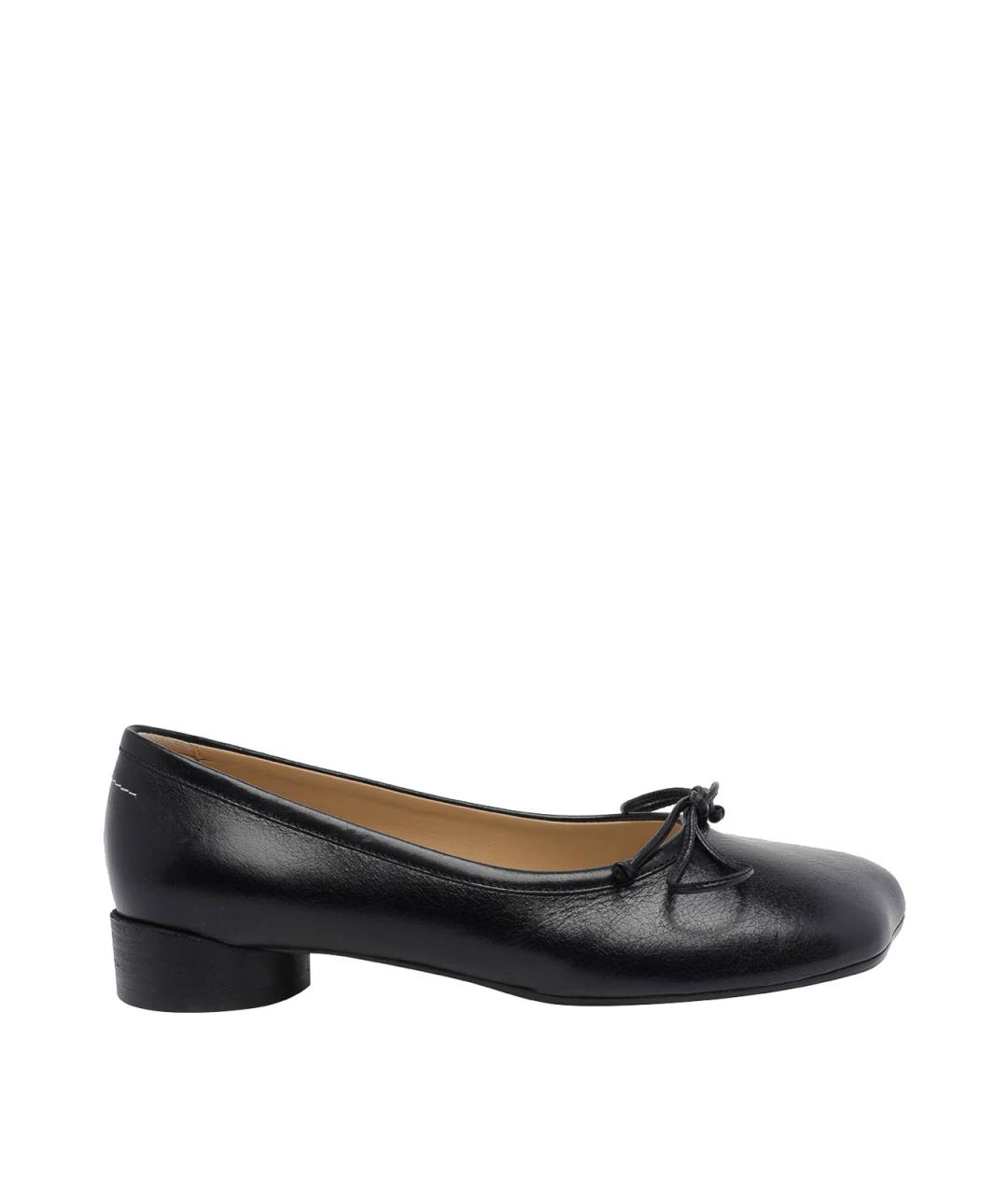 MM6 MAISON MARGIELA Черные кожаные балетки, фото 1