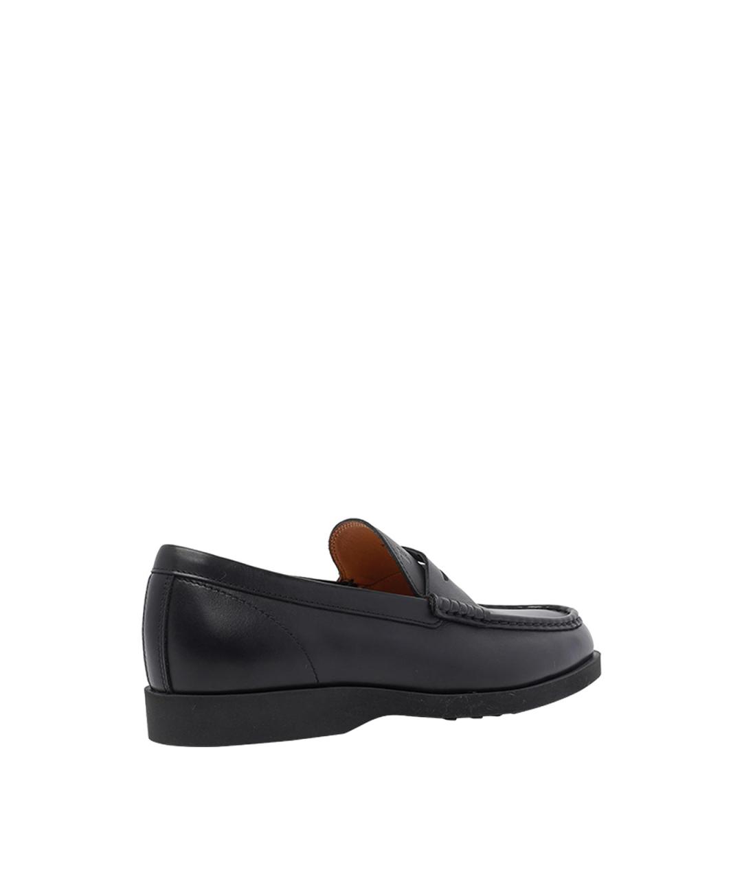 TOD'S Черные кожаные лоферы, фото 3
