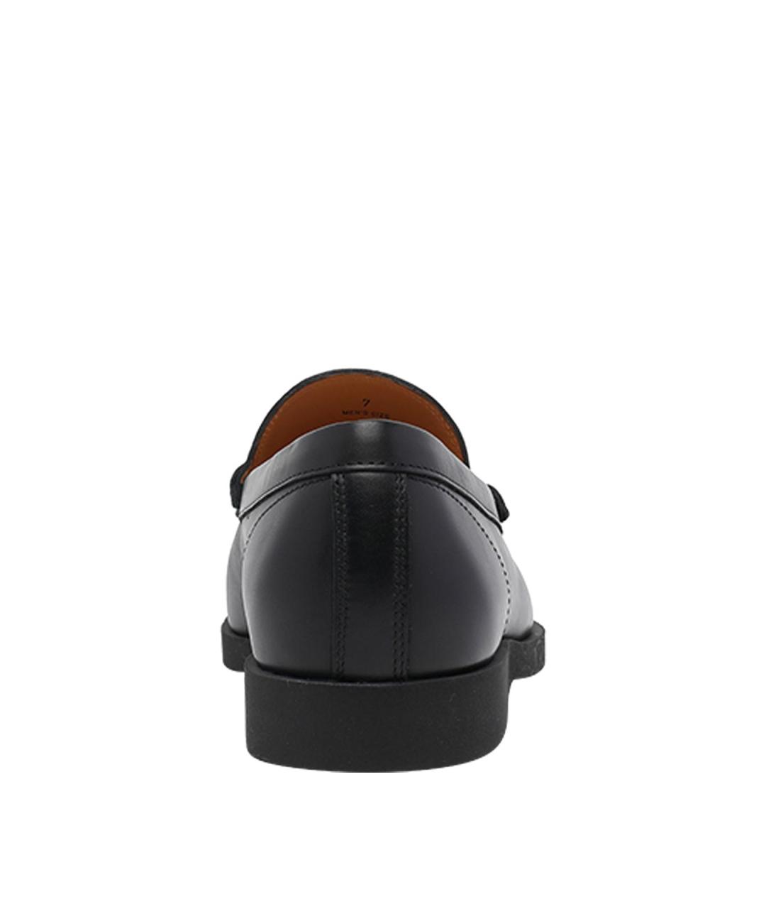TOD'S Черные кожаные лоферы, фото 4