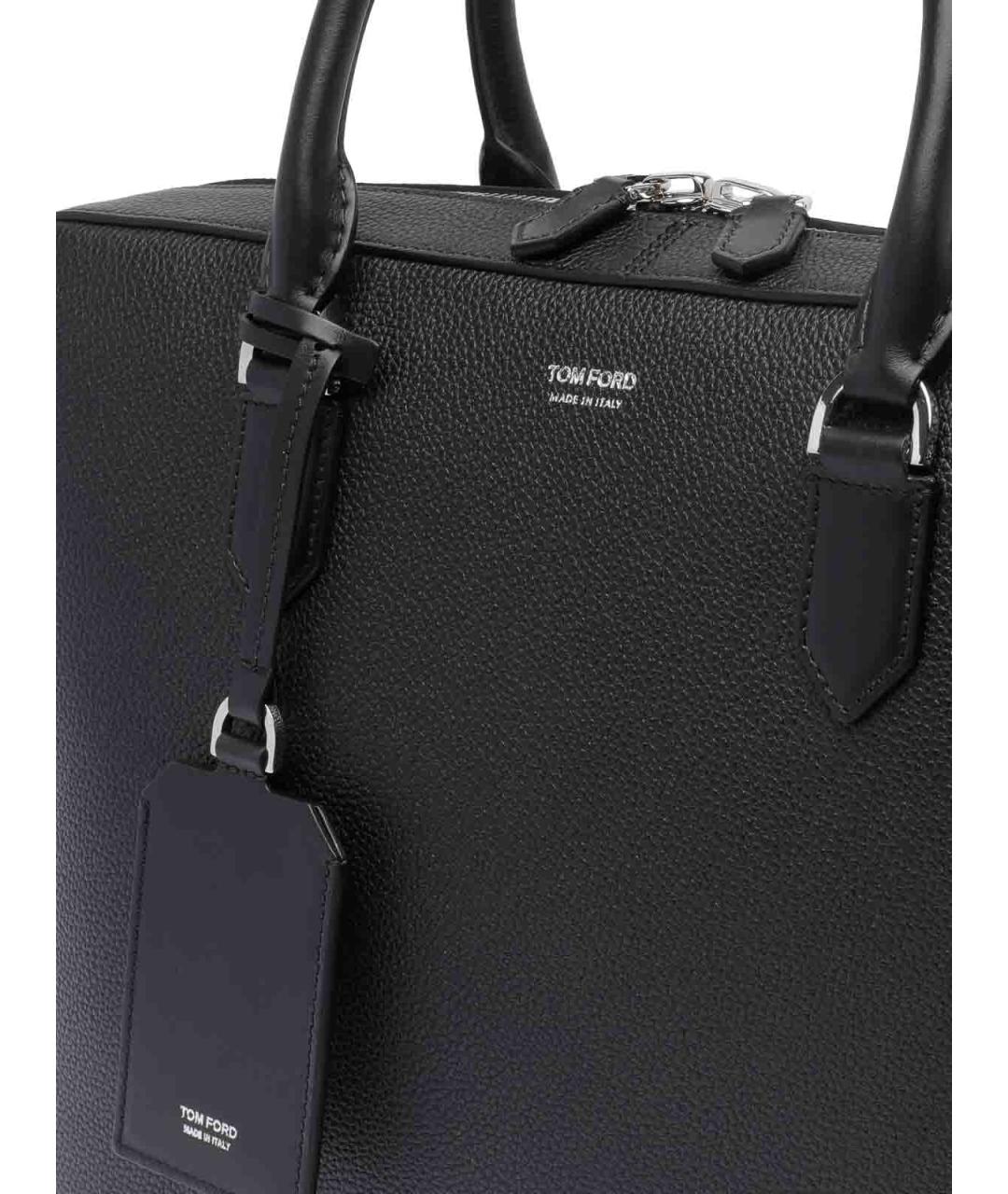 TOM FORD Черный кожаный портфель, фото 4