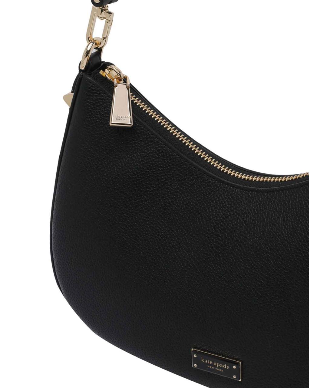 KATE SPADE Черная кожаная сумка через плечо, фото 4