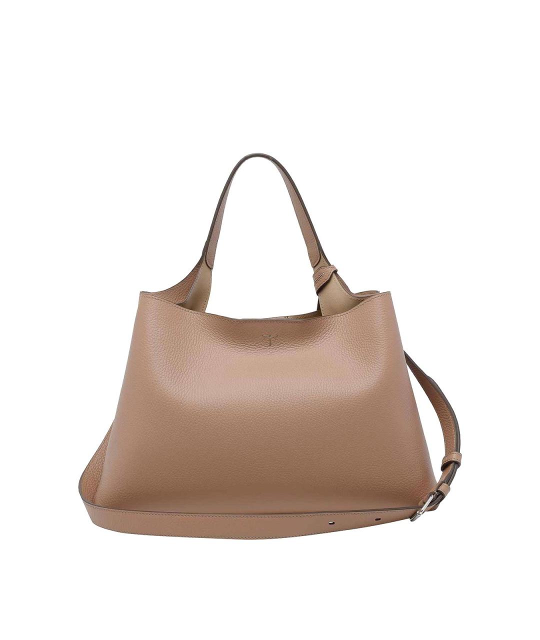 TOD'S Черная кожаная сумка тоут, фото 3