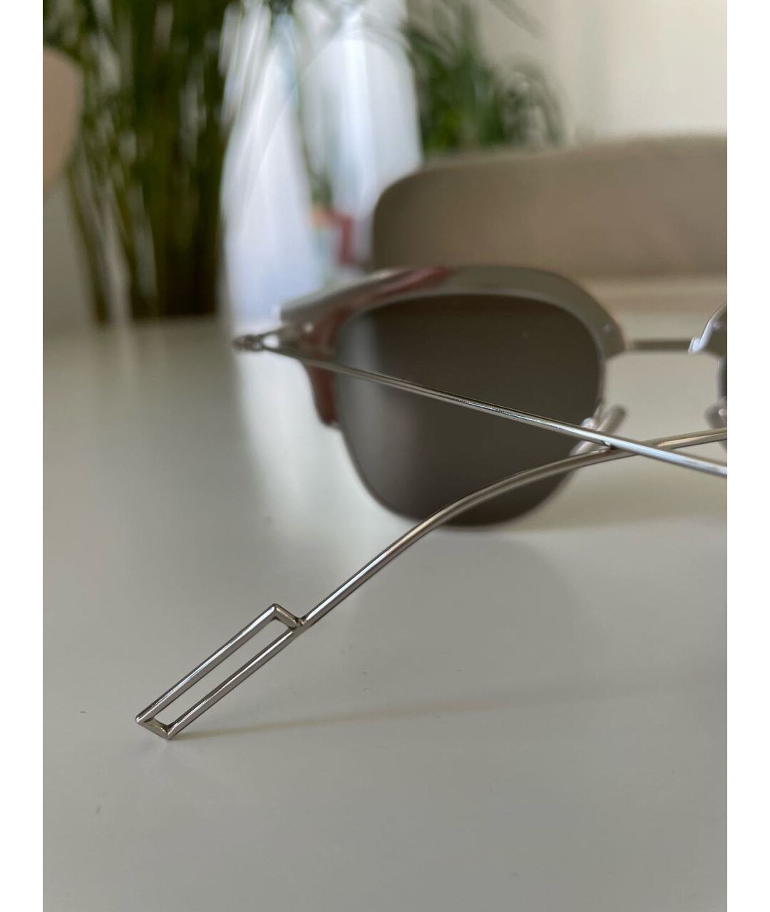 DIOR HOMME Черные металлические солнцезащитные очки, фото 7