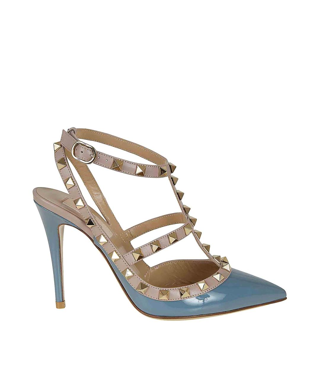 VALENTINO Голубые туфли из лакированной кожи, фото 1