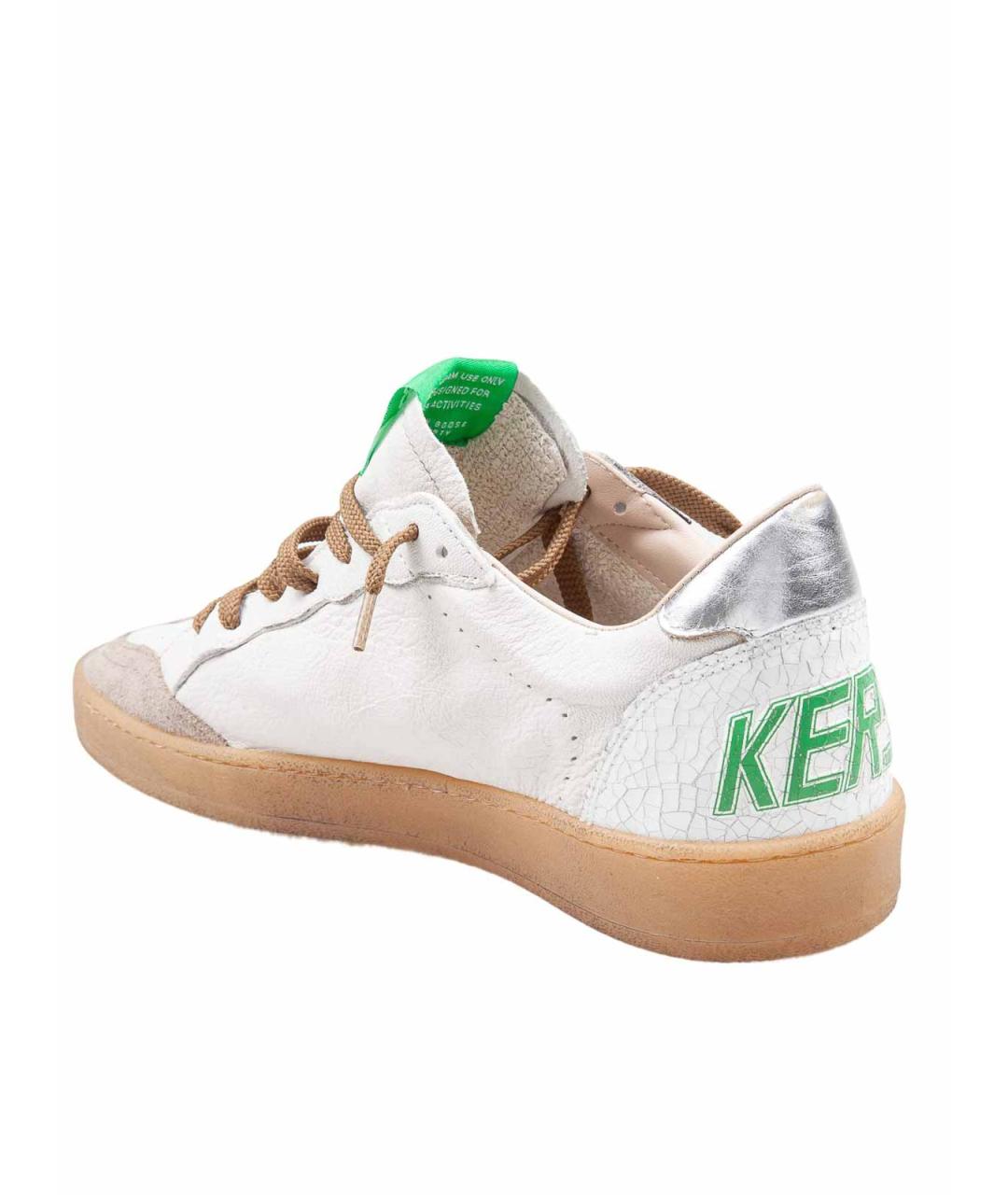GOLDEN GOOSE DELUXE BRAND Белые кожаные низкие кроссовки / кеды, фото 4