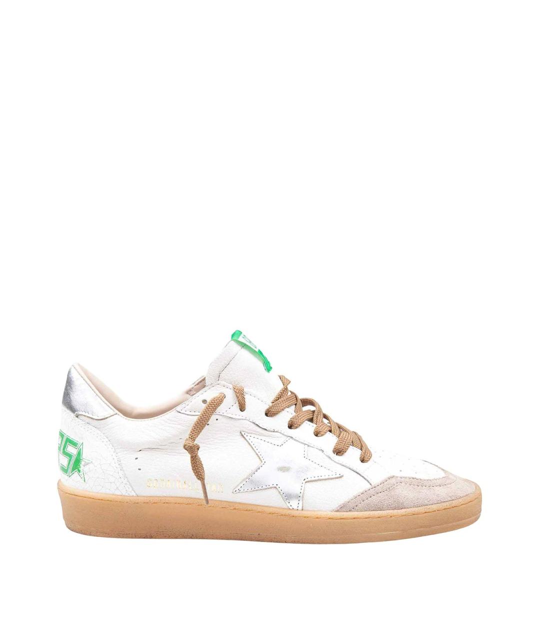 GOLDEN GOOSE DELUXE BRAND Белые кожаные низкие кроссовки / кеды, фото 1