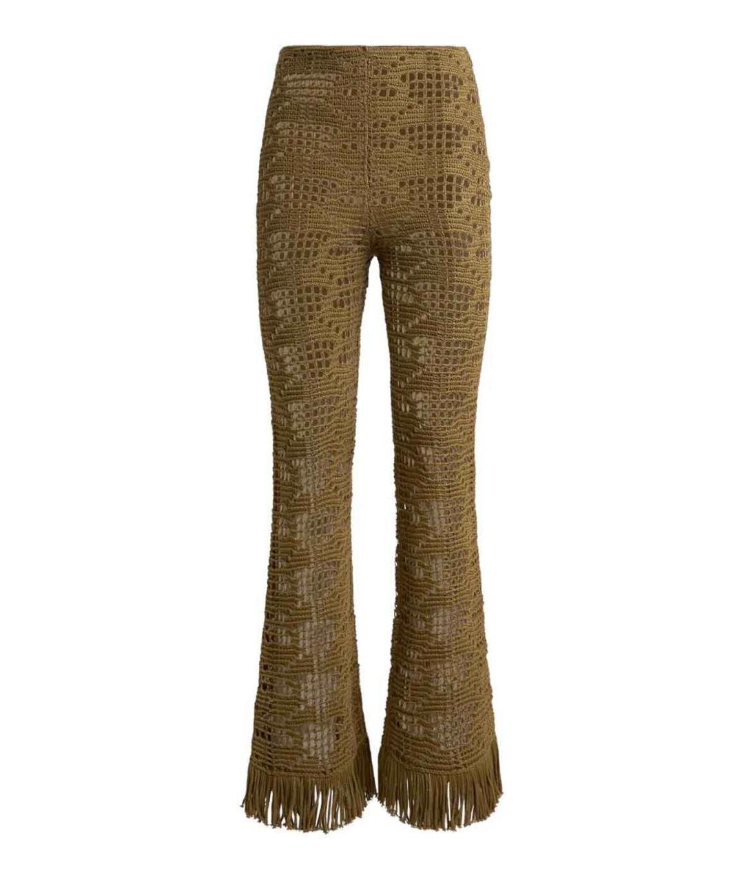 ETRO Зеленые хлопковые брюки широкие, фото 1