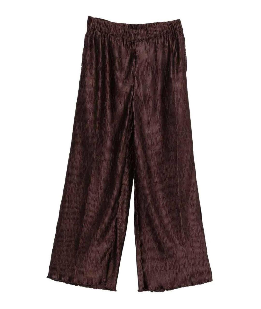 BY MALENE BIRGER Коричневые полиэстеровые брюки широкие, фото 1
