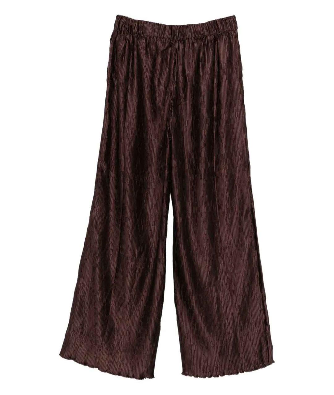 BY MALENE BIRGER Коричневые полиэстеровые брюки широкие, фото 2