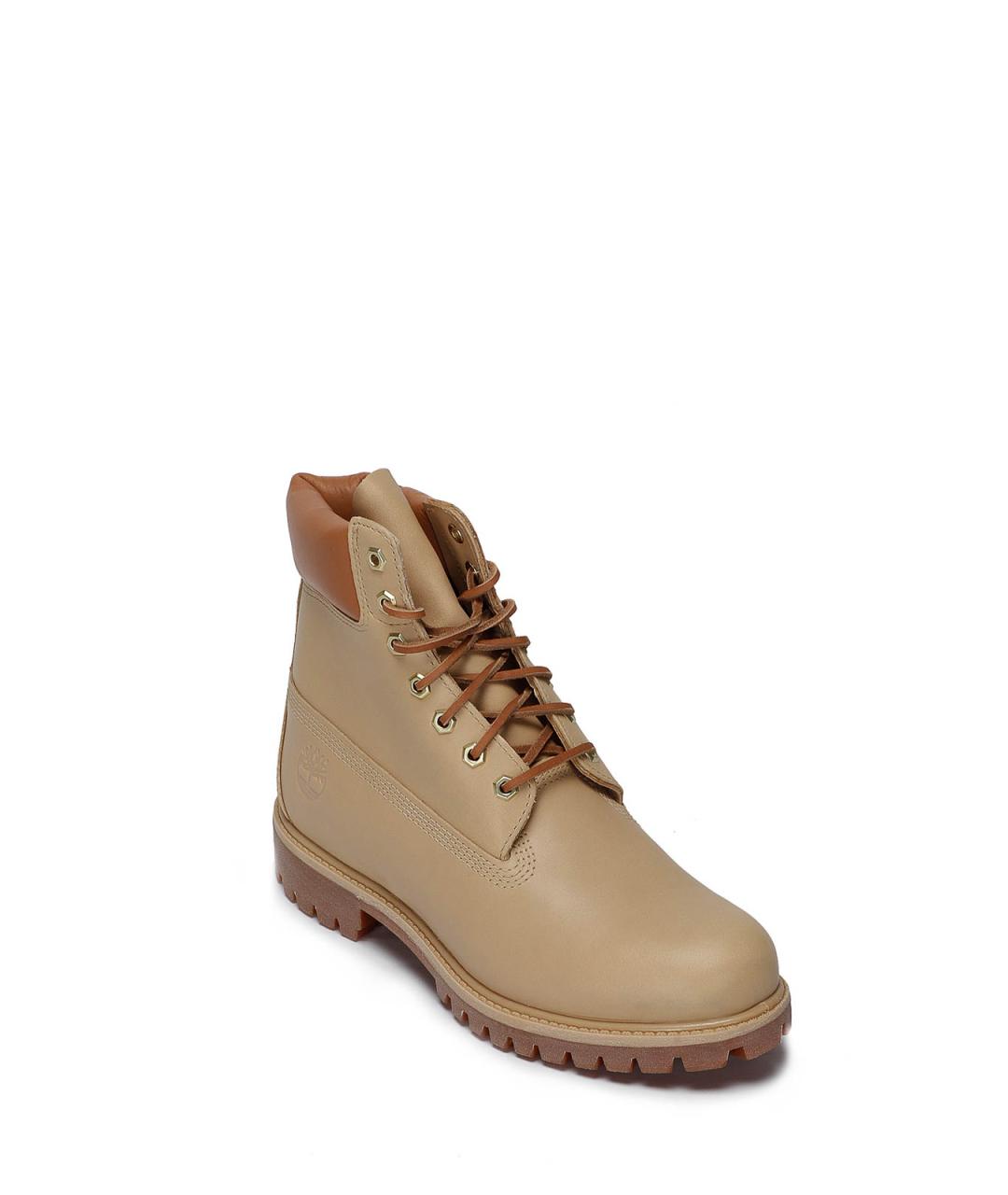 TIMBERLAND Бежевые кожаные низкие ботинки, фото 2