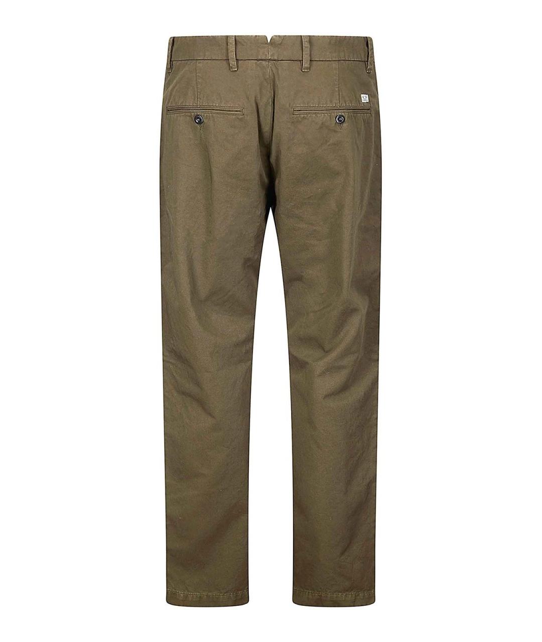 CP COMPANY Зеленые хлопковые повседневные брюки, фото 2