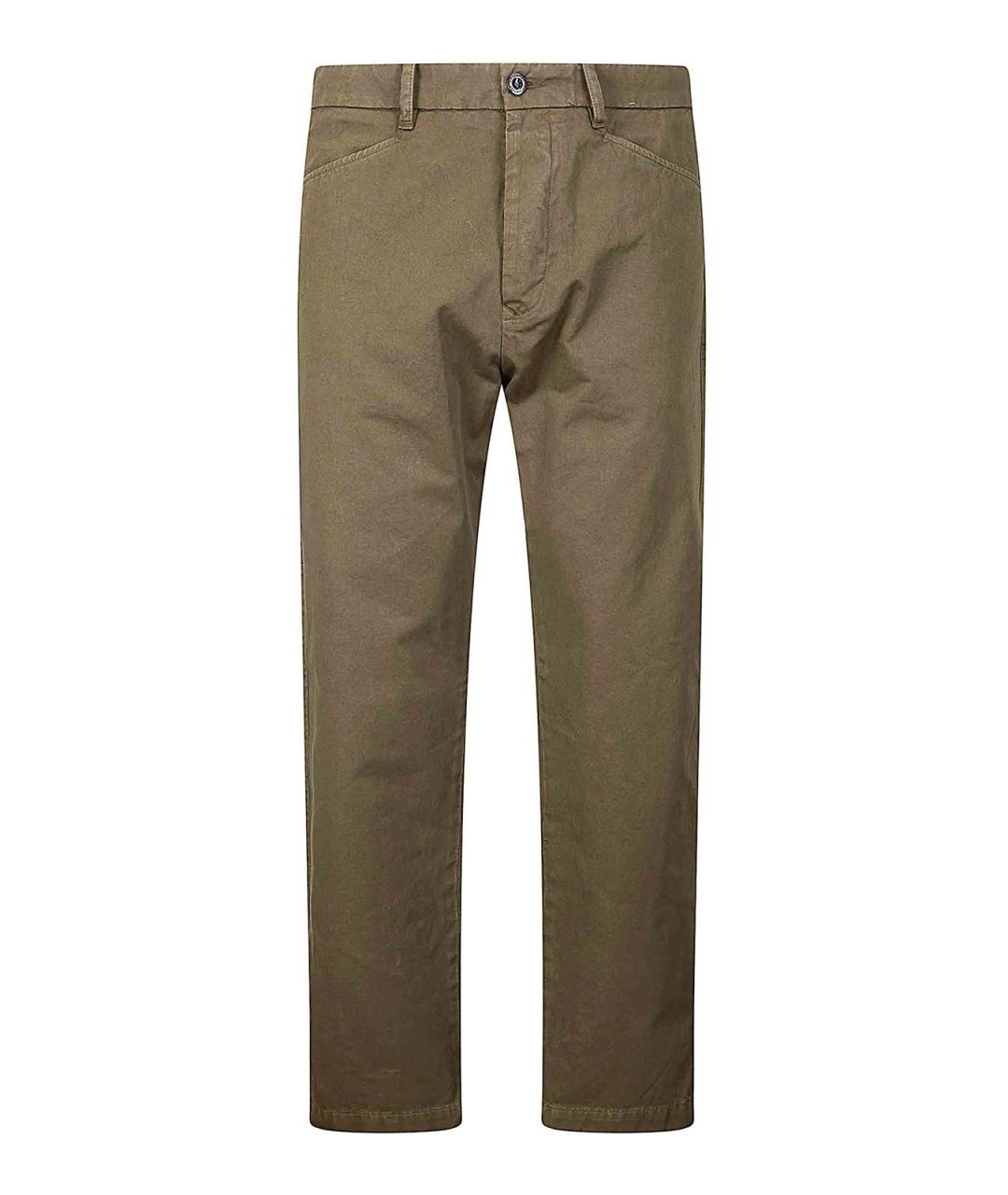 CP COMPANY Зеленые хлопковые повседневные брюки, фото 1