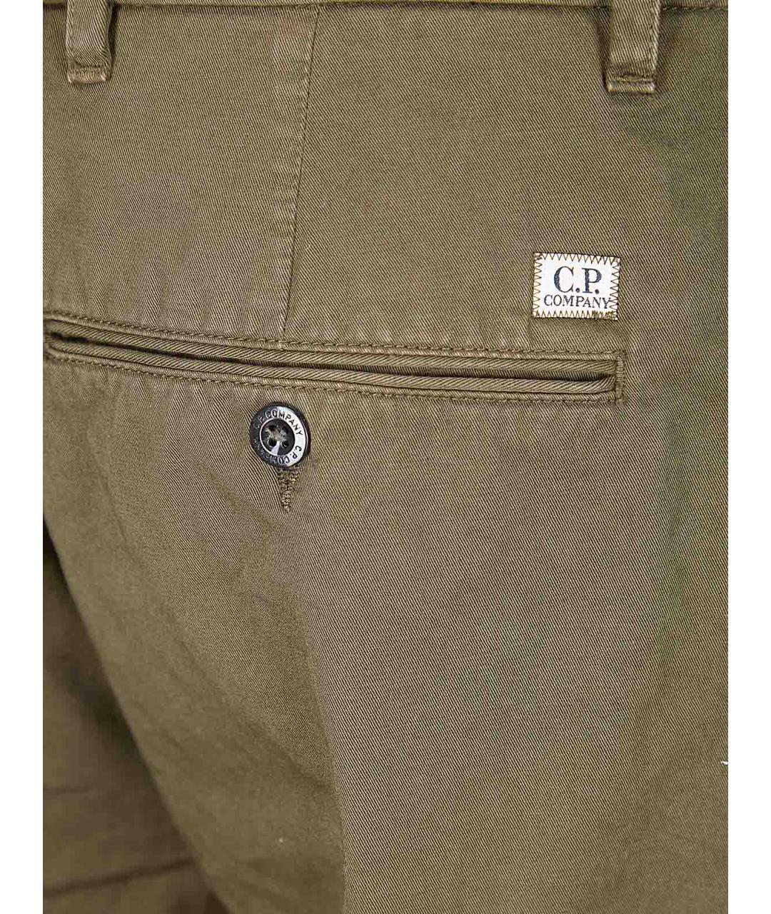 CP COMPANY Зеленые хлопковые повседневные брюки, фото 3