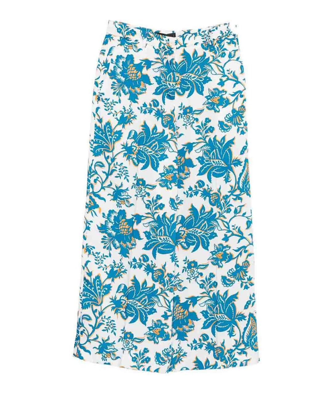 ETRO Мульти полиэстеровые прямые брюки, фото 1