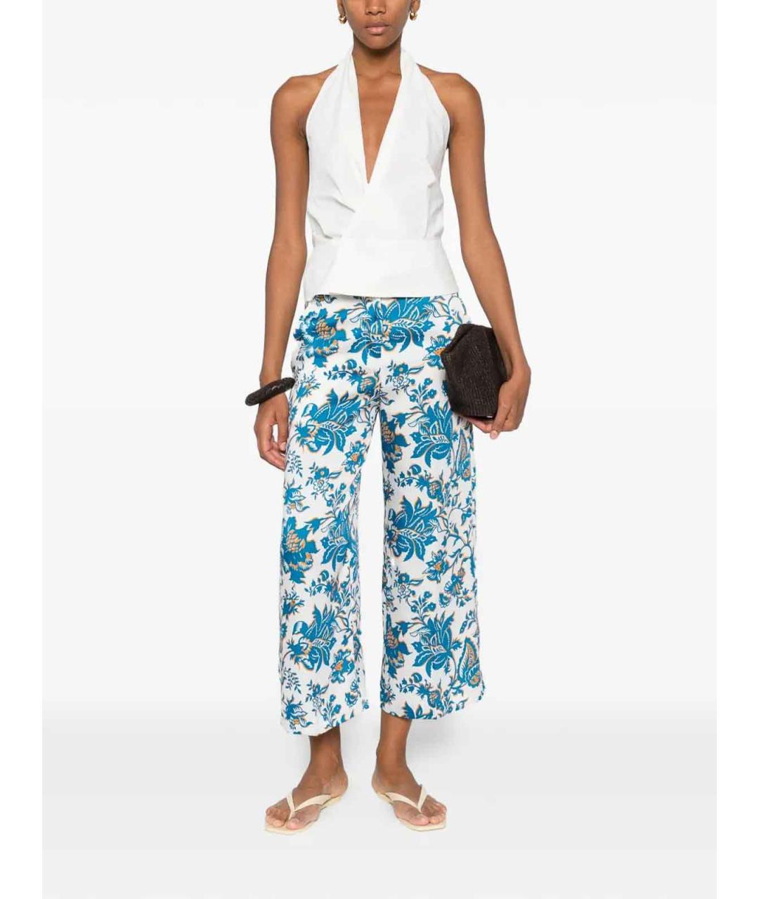 ETRO Мульти полиэстеровые прямые брюки, фото 2