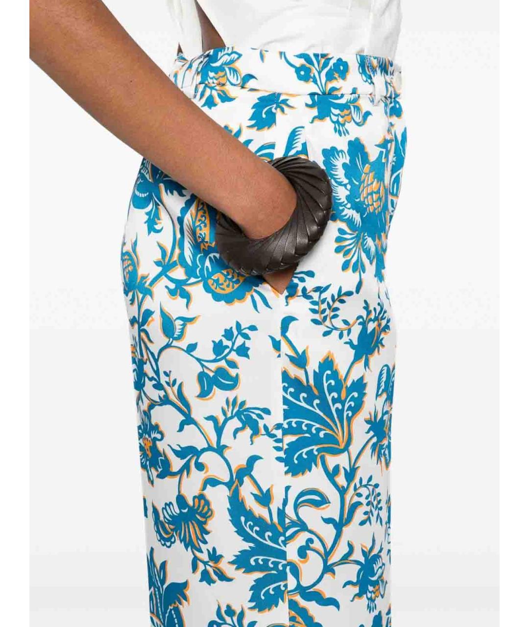 ETRO Мульти полиэстеровые прямые брюки, фото 4