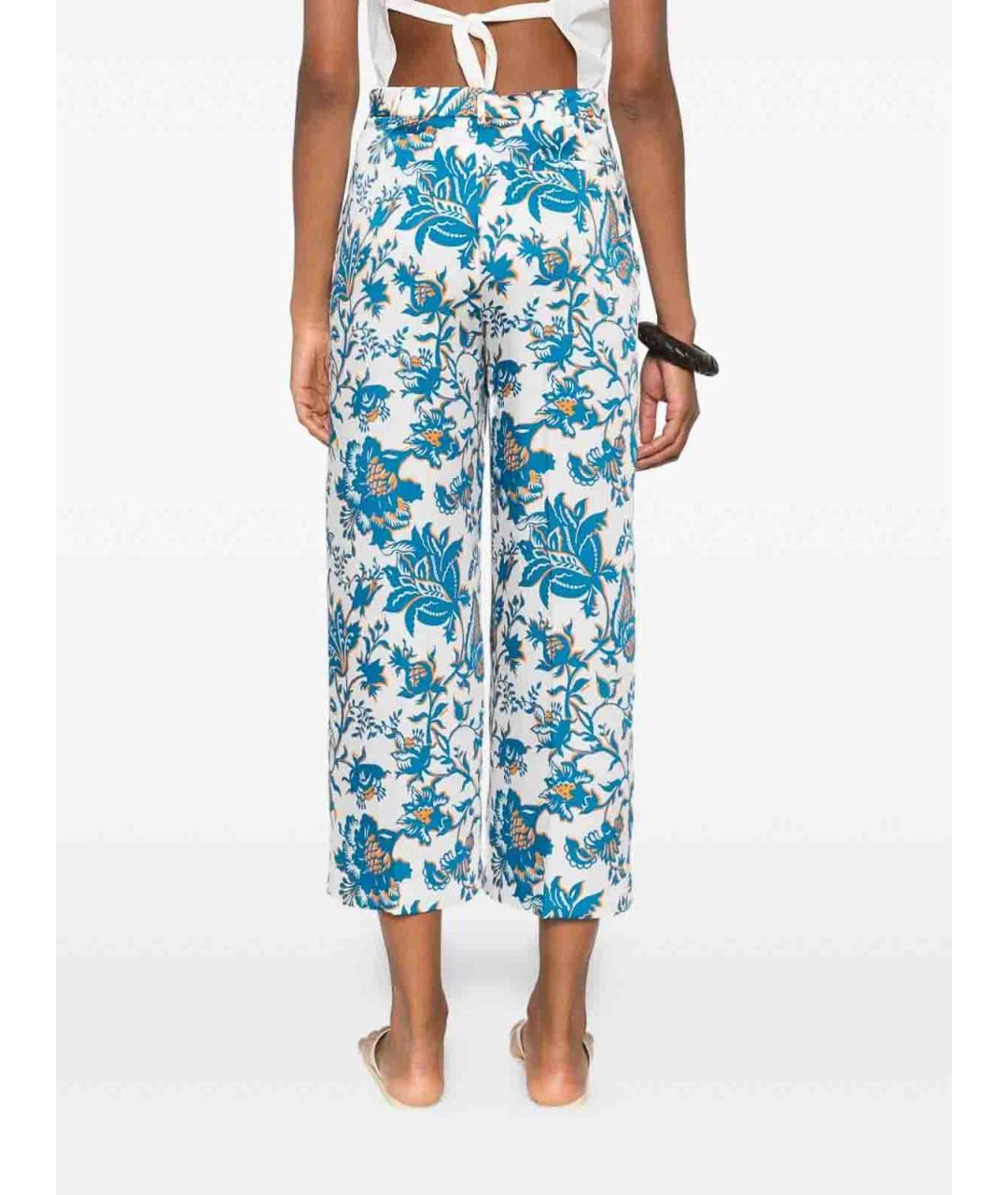 ETRO Мульти полиэстеровые прямые брюки, фото 3