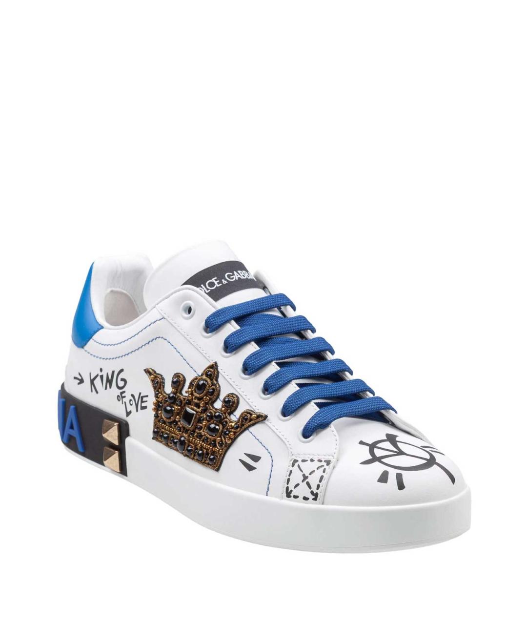 DOLCE&GABBANA Мульти кожаные низкие кроссовки / кеды, фото 2